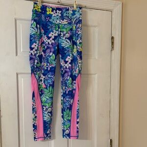 Lilly Pulitzer Women’s Leggings - Blue and Pink Floral